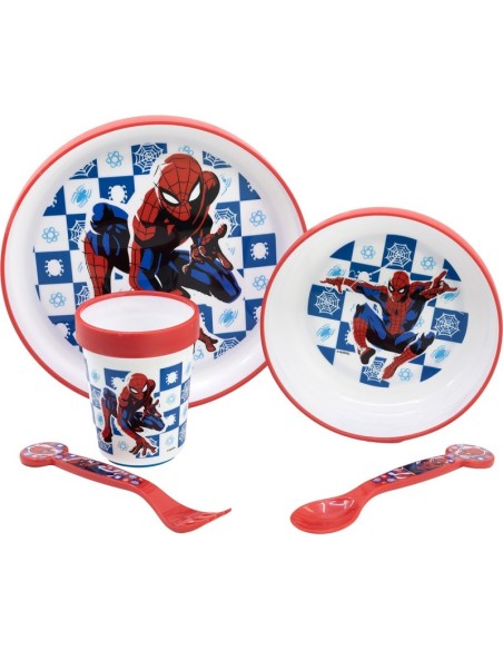 SET PREMIUM BICOLOR ANTIDESLIZANTE 5 PCS SPIDERMAN