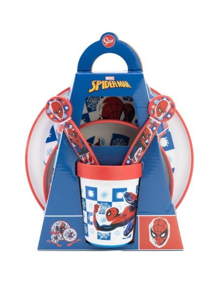SET PREMIUM BICOLOR ANTIDESLIZANTE 5 PCS SPIDERMAN