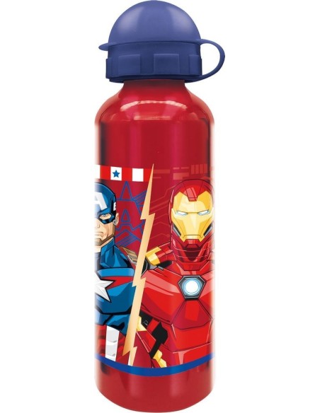 BOTELLA ALTA ALUMINIO 530ML VENGADORES