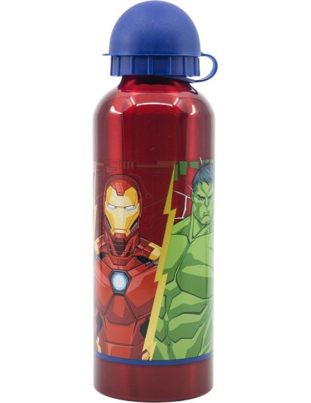 BOTELLA ALTA ALUMINIO 530ML VENGADORES