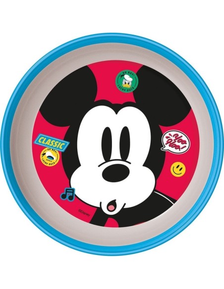 CUENCO PREMIUM BICOLOR ANTIDESLIZANTE MICKEY