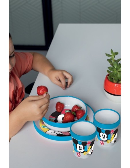 PLATO ANTIDESLIZANTE BICOLOR PREMIUM MICKEY