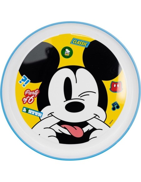 PLATO ANTIDESLIZANTE BICOLOR PREMIUM MICKEY
