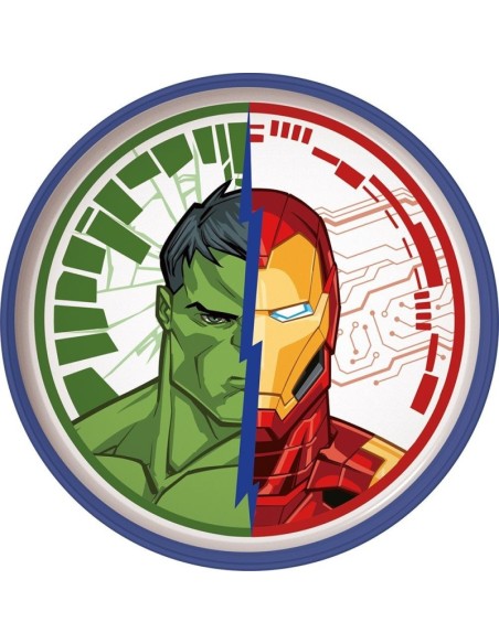 PLATO ANTIDESLIZANTE BICOLOR PREMIUM VENGADORES