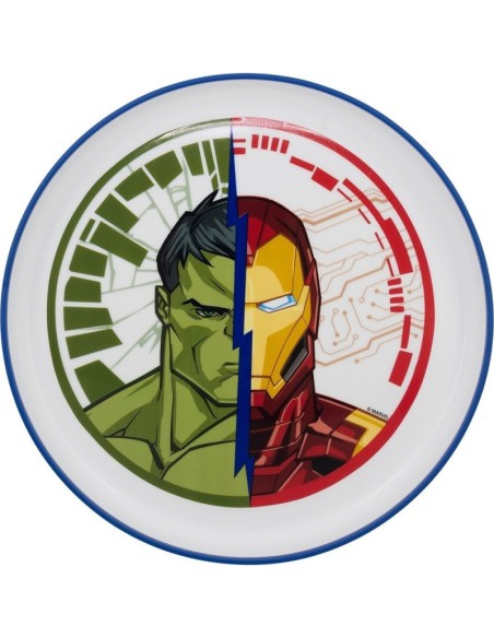 PLATO ANTIDESLIZANTE BICOLOR PREMIUM VENGADORES