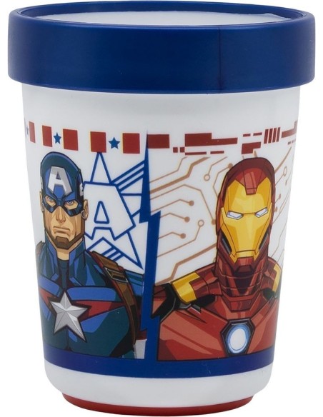 VASO PREMIUM BICOLOR ANTIDESLIZANTE 260 ML VENGADORES