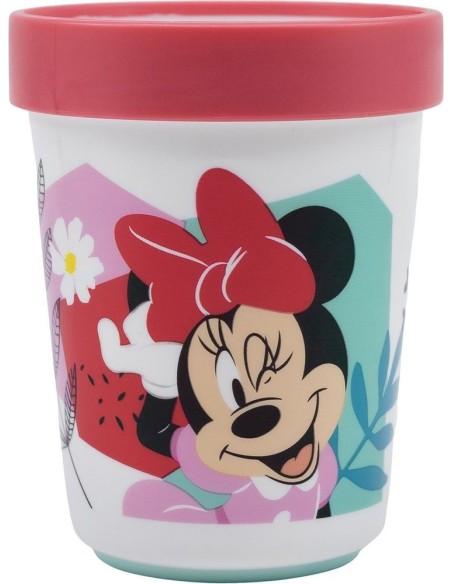 VASO PREMIUM BICOLOR ANTIDESLIZANTE 260 ML MINNIE