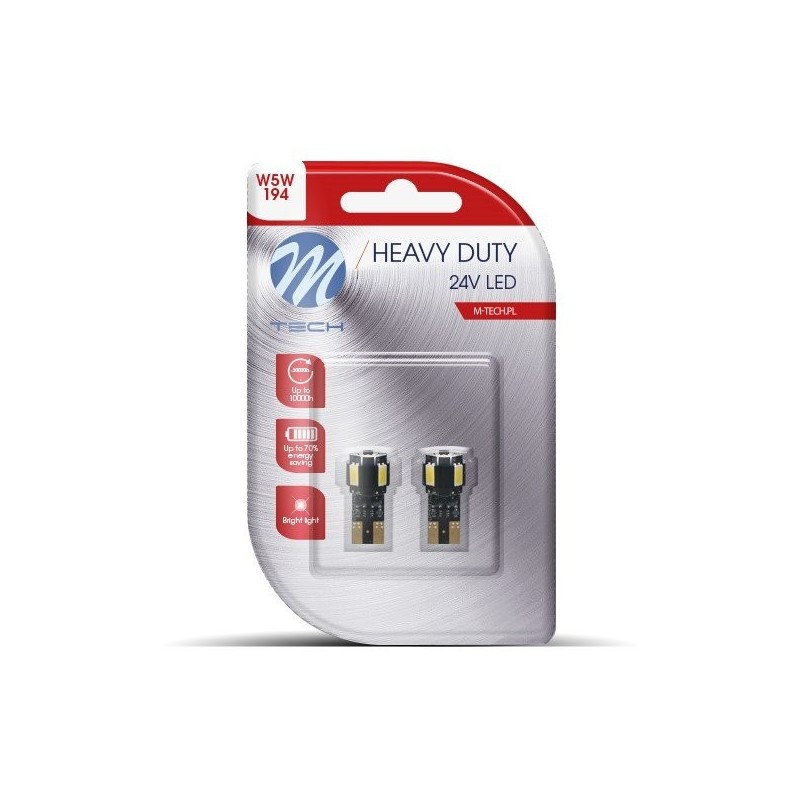 BLISTER 2X M-TECH HD LB9804W W5W...