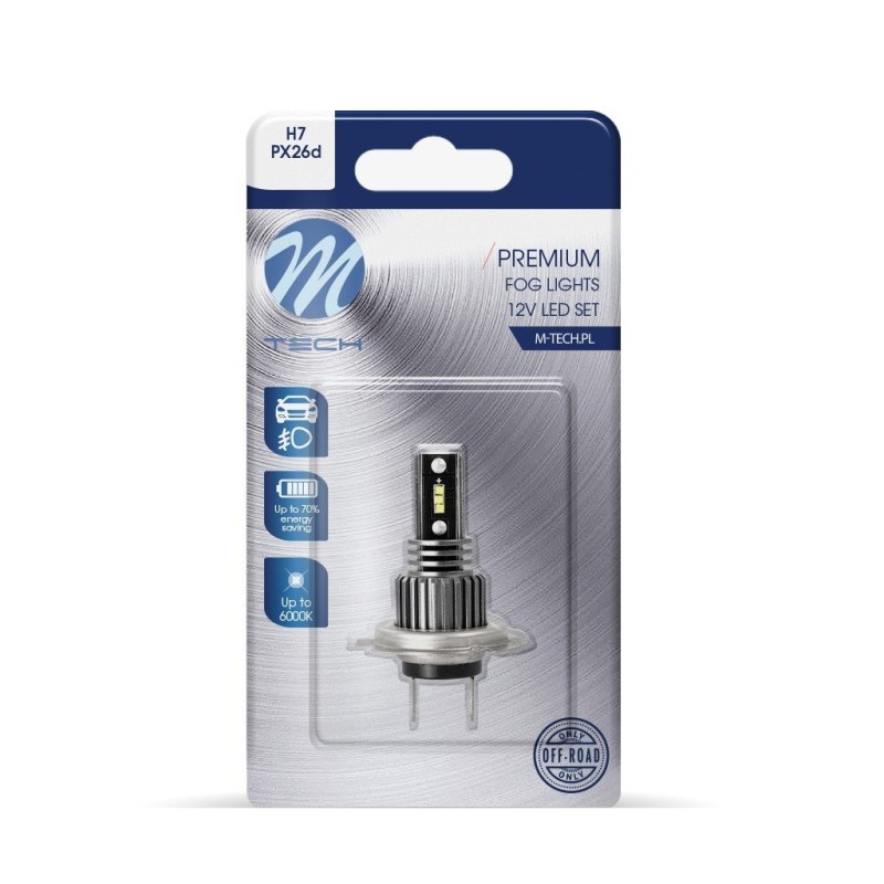 BLISTER 1X LED H7 6X1616 SMD 3W 280LM...