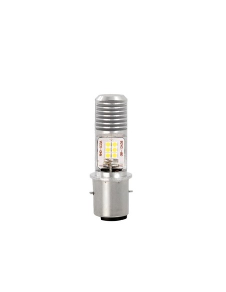 BLISTER 1X LED BA20D 12X3030 SMD 10-80V AC/DC BLANCO