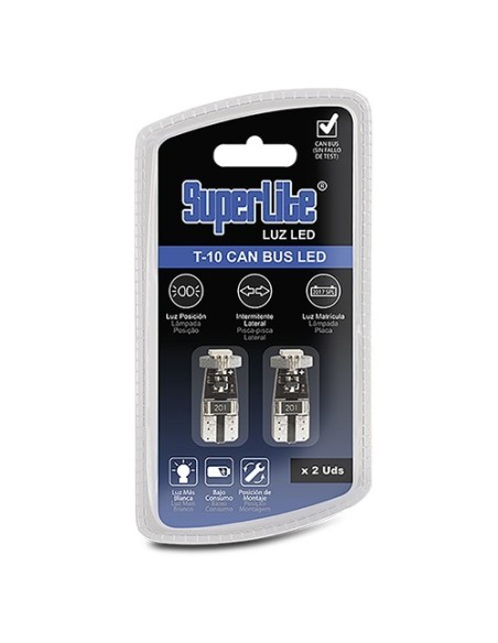 BOMBILLA POSICION 1 LED BLANCA SMD T10 CAN-BUS