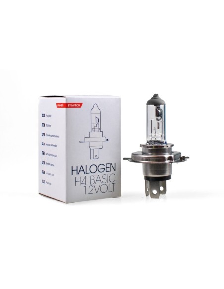 LÁMPARA HALÓGENA M-TECH P43T 12V 100/90W H4