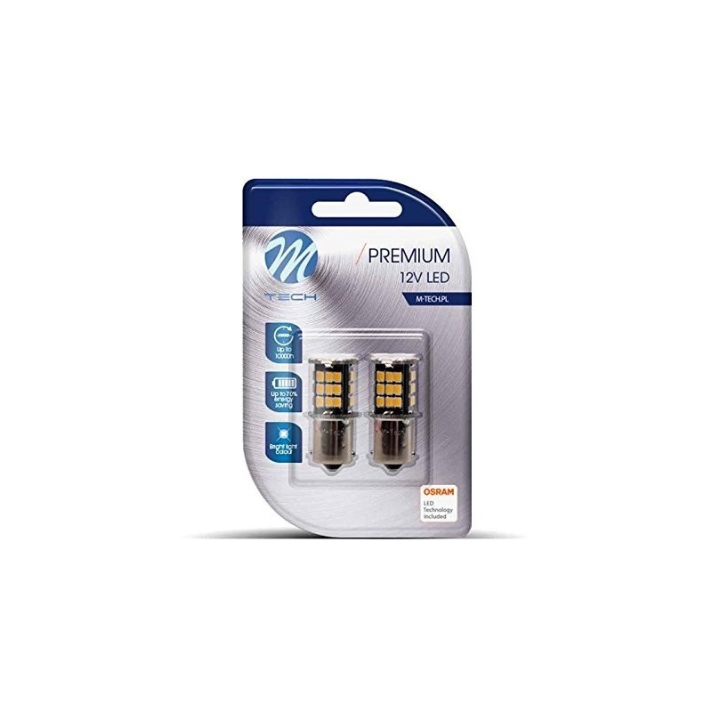 BLISTER 2X LED L354W - BA15S...