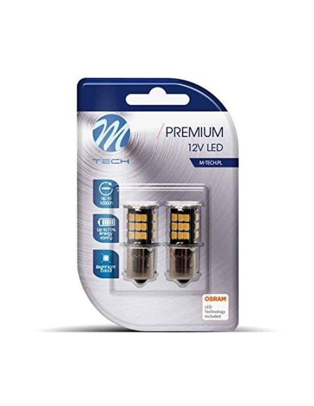 BLISTER 2X LED L354W - BA15S 48XSMD2835 CANBUS BLANCO