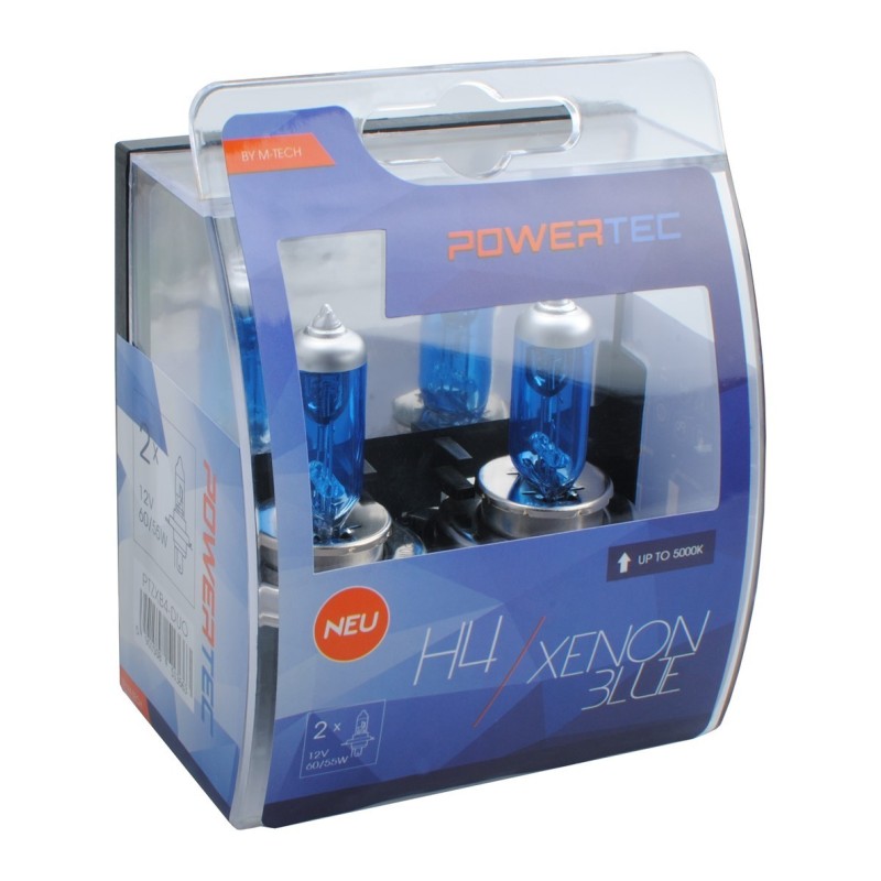 POWERTEC XENON BLUE H4 12V DUO
