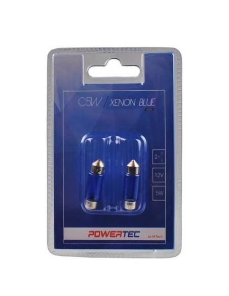 POWERTEC XENON BLUE C5W 36MM SV8,5-8 5W BLUE BLISTER
