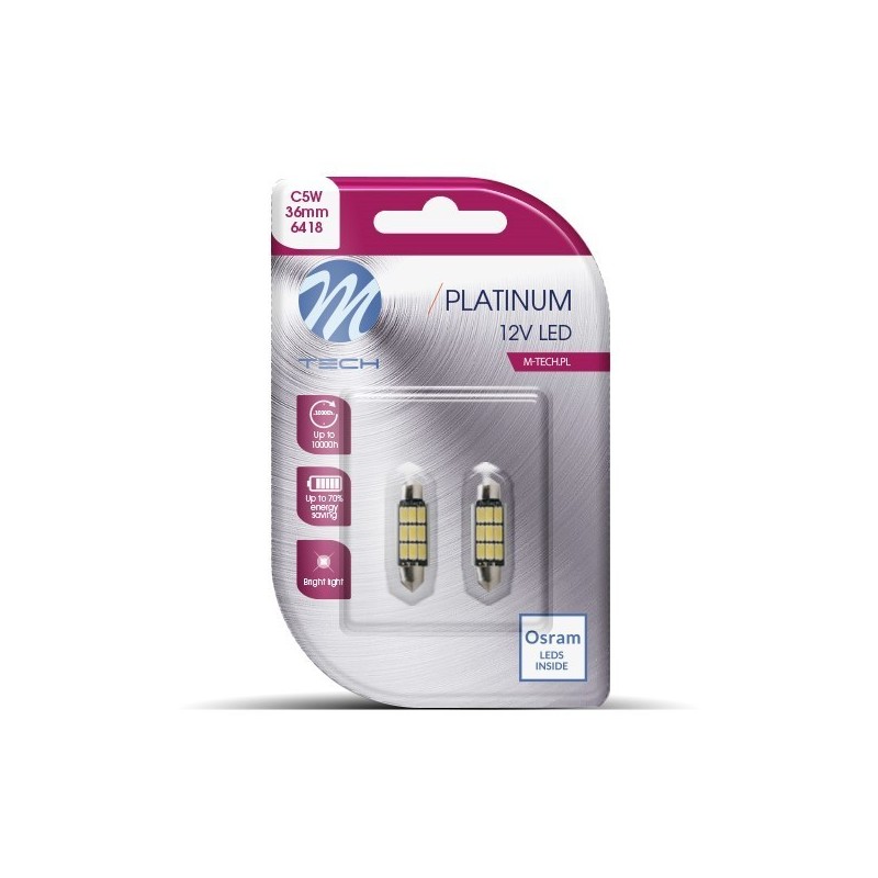 BLISTER 2X LED L815WW - C5W 36MM...