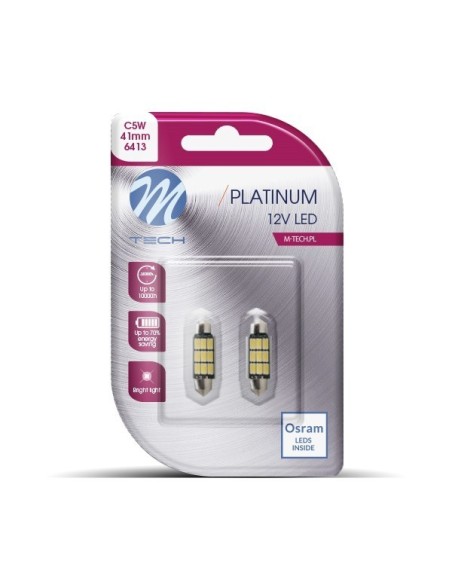 BLISTER 2X LED L816W - C5W 41MM 9XSMD5630 BLANCO