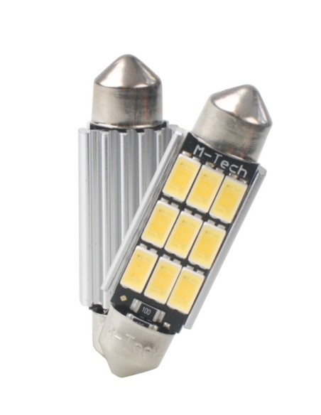 BLISTER 2X LED L816W - C5W 41MM 9XSMD5630 BLANCO