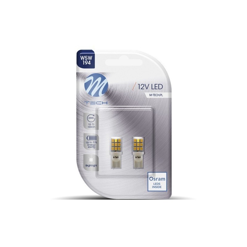 BLISTER 2X LED L021W - W5W 9XSMD2835...