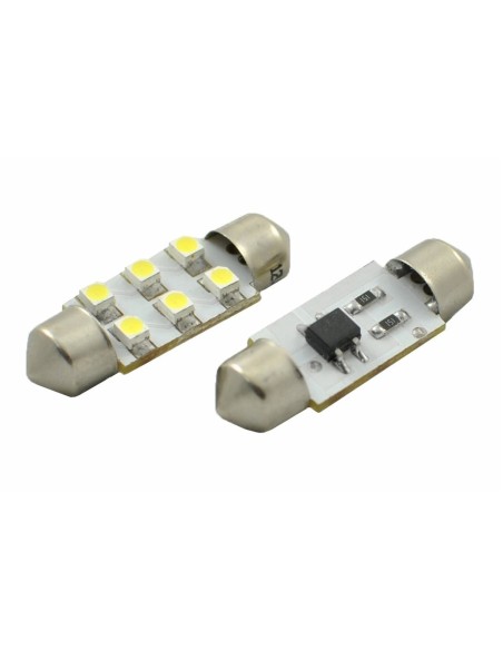 BLISTER 2X LED L028W - C5W 36MM 6XSMD2835 BLANCO