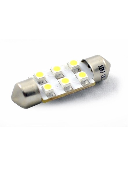 BLISTER 2X LED L028W - C5W 36MM 6XSMD2835 BLANCO