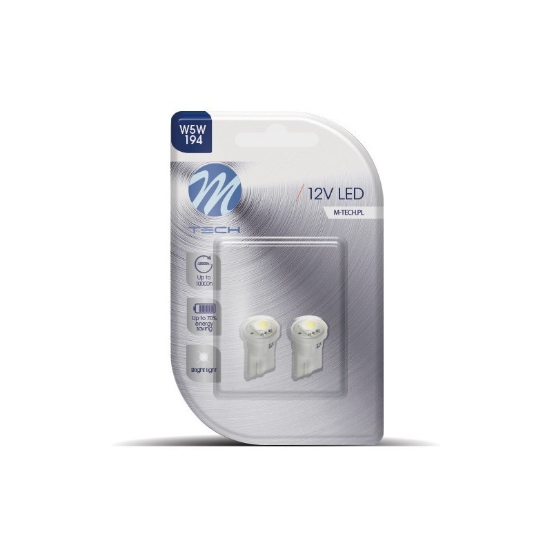 BLISTER 2X LED L040W - W5W 1XSMD5050...