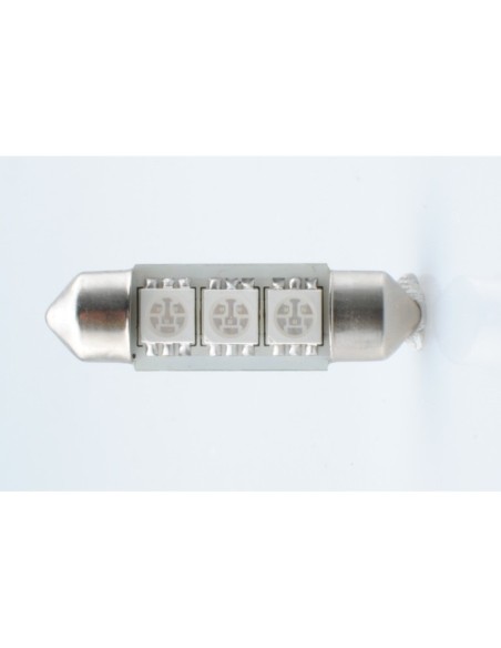 BLISTER 2X M-TECH ECONO LB310B - C5W 36MM, 3XSMD5050 LED, 12V CANBUS,  AZUL