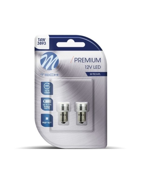 BLISTER 2X LED L016W - BA9S 1XHP BLANCO