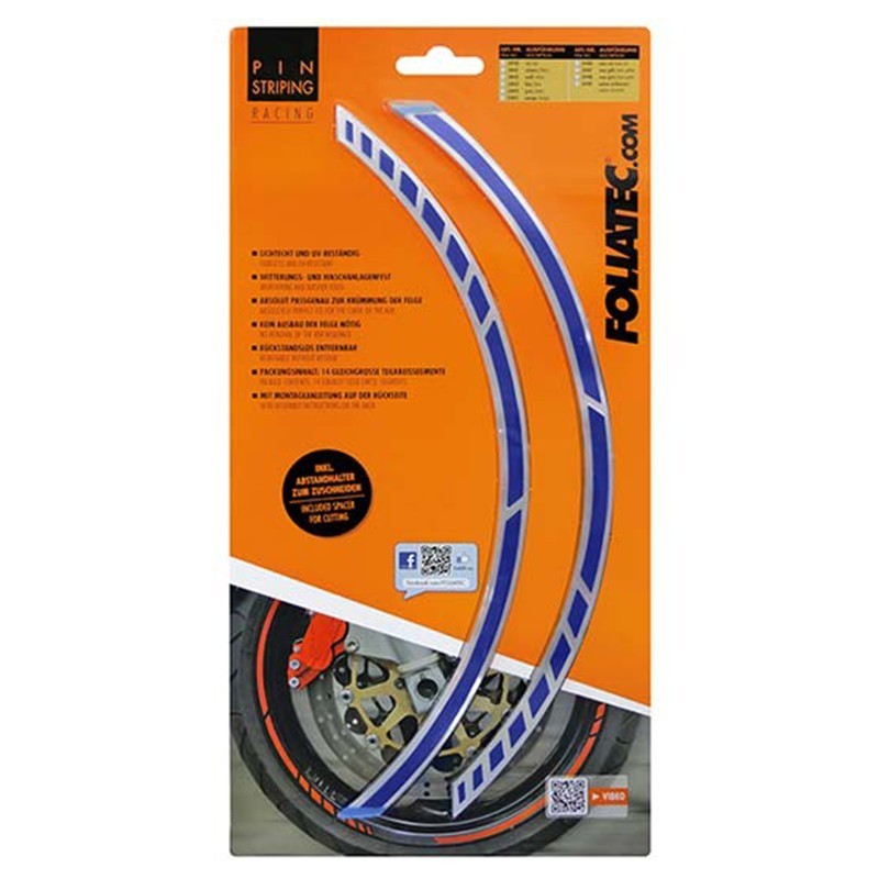 PIN STRIPING RACING AZUL 14 BANDAS DE...