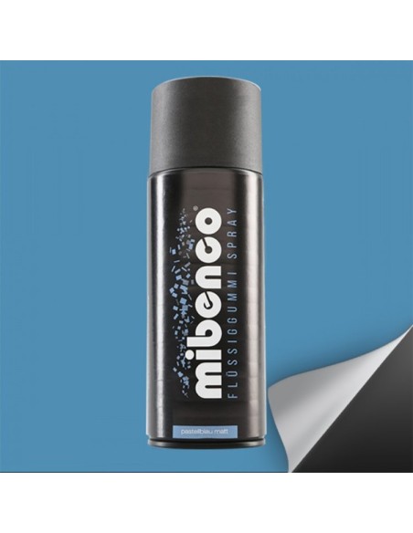 MIBENCO SPRAY GOMA LIQUIDA 400 ML AZUL PASTEL MATE