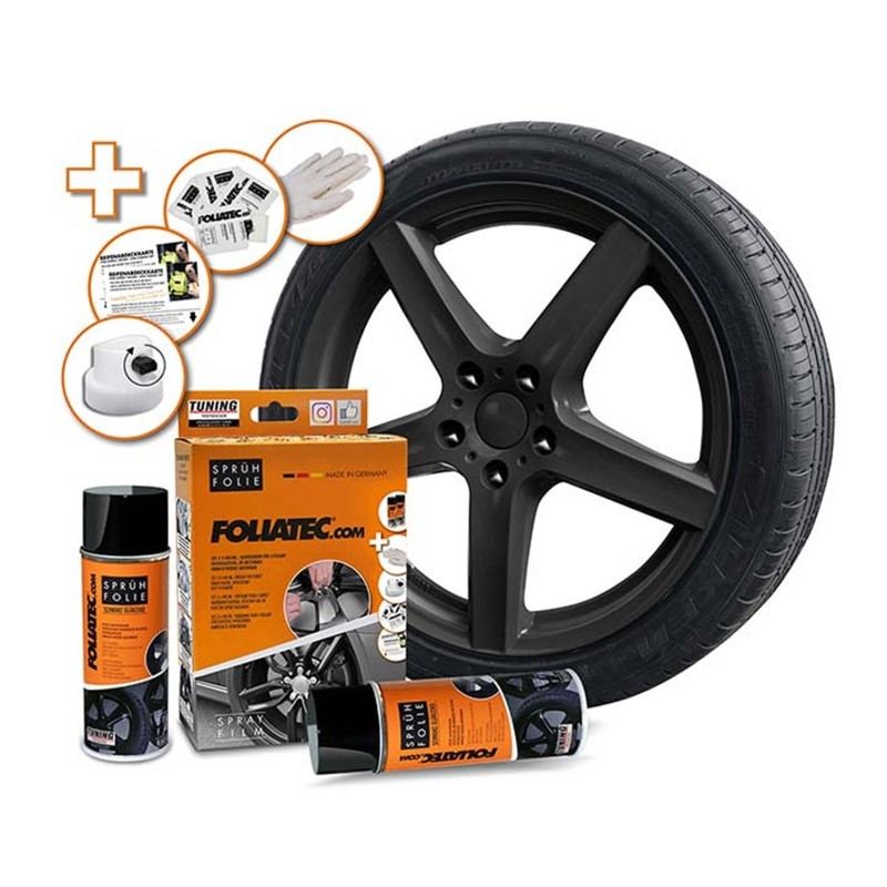 GOMA LIQUIDA SET  NEGRA BRILLANTE 2 X...