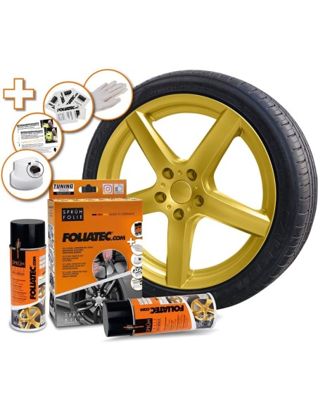 GOMA LIQUIDA SET  DORADO METALICO 2 X 400 ML