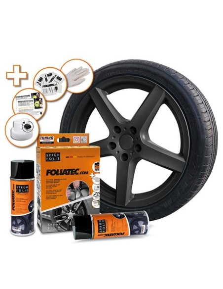 GOMA LIQUIDA SET  NEGRA MATE  2 X 400 ML