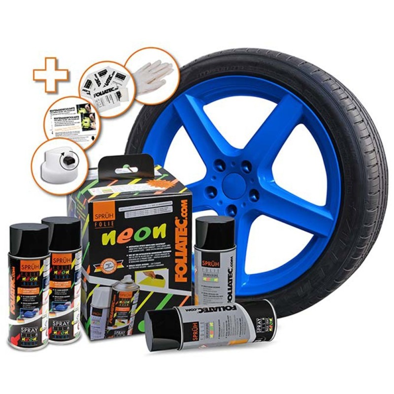 GOMA LIQUIDA NEON 4 PC. SET  AZUL 2 X...