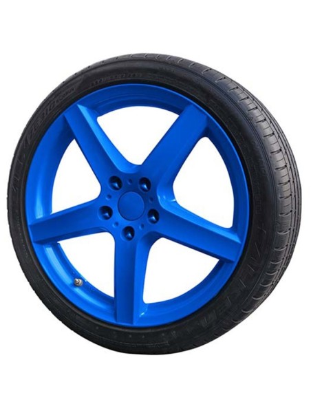 GOMA LIQUIDA NEON 4 PC. SET  AZUL 2 X 400 ML +  BASE COAT 2 X 400 ML