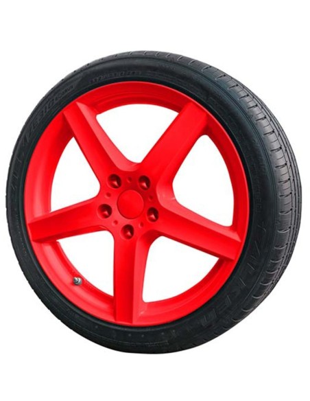 GOMA LIQUIDA NEON 2 PC. SET  ROJO 1 X 400 ML +  BASE COAT 1 X 400 ML