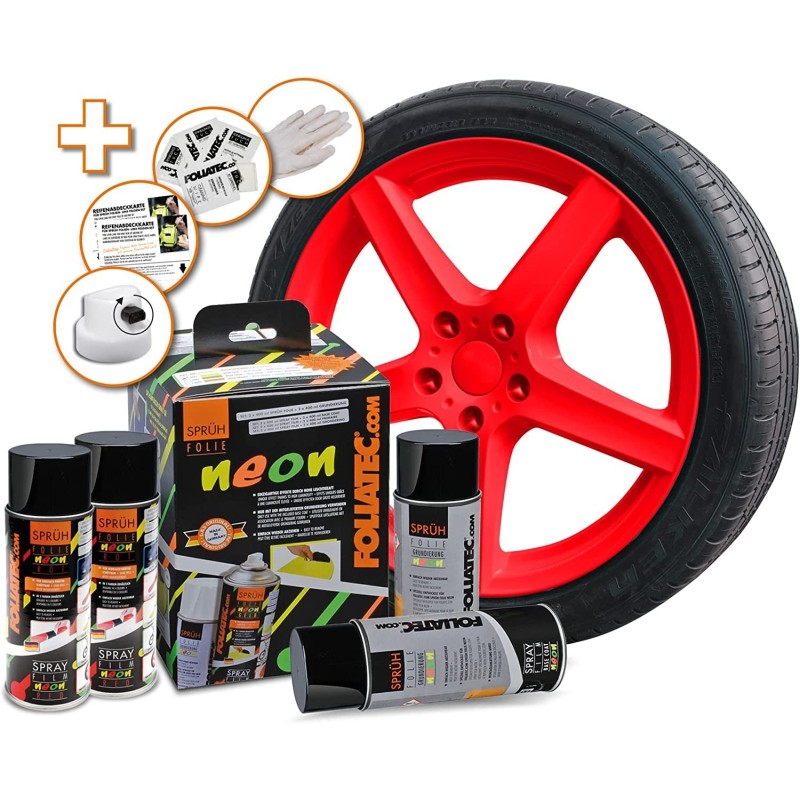 GOMA LIQUIDA NEON 4 PC. SET  ROJO 2 X...