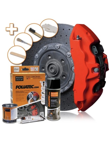 PINTURA PINZA FRENO SET  RACING ROJO MATE 3 COMPONENTES