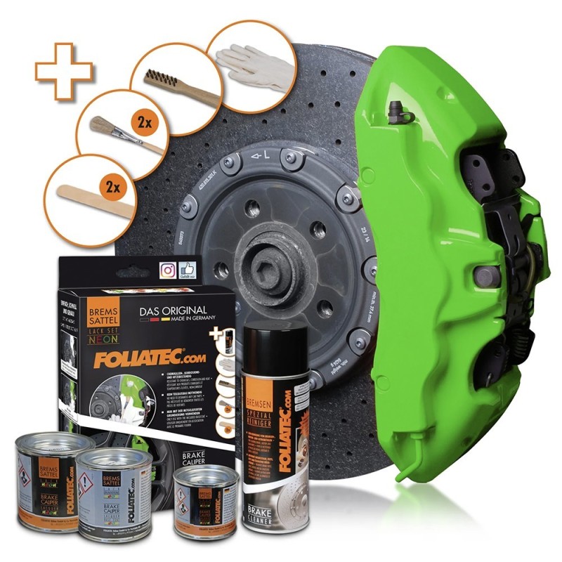 PINTURA PINZA FRENO SET  NEON VERDE 4...