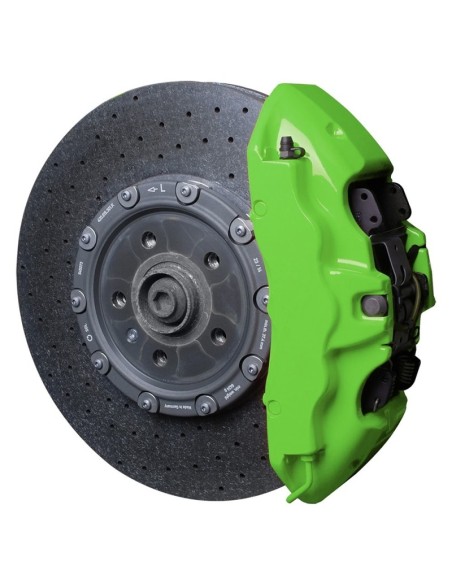 PINTURA PINZA FRENO SET  NEON VERDE 4 COMPONENTES