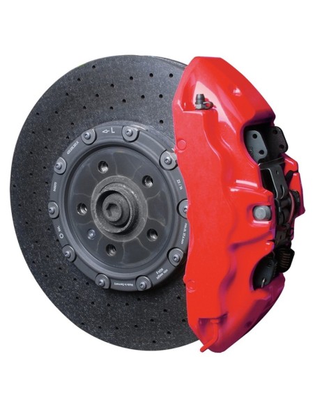 PINTURA PINZA FRENO SET  NEON ROJO 4 COMPONENTES