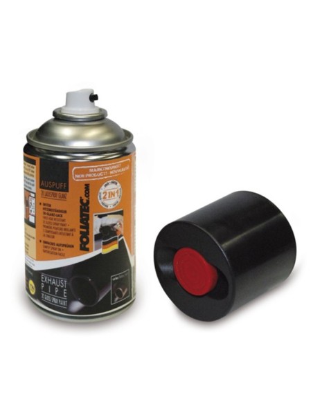 EXHAUST PIPE 2C SPRAY PINTURA  NEGRA BRILLANTE 250 ML