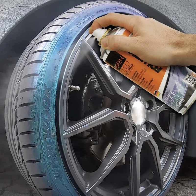 SPRAY PARA NEUMATICOS VERDE BRILLANTE...