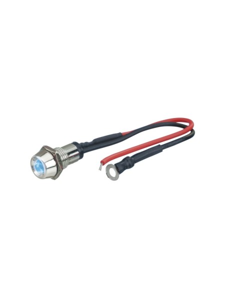 LED CONTROL LIGHT CHROME  ICE AZUL 1 PIECE  DIAM.  10 MM