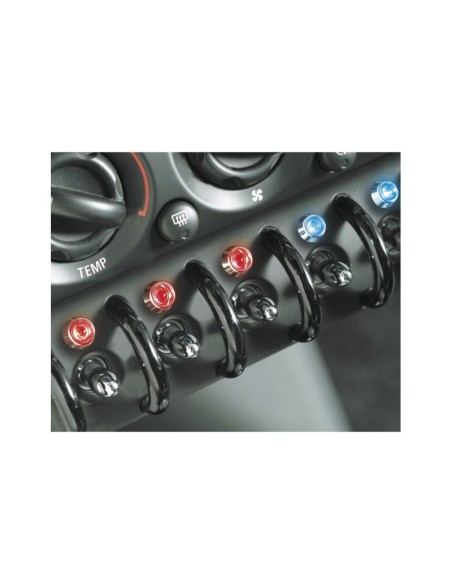 LED CONTROL LIGHTS BLACK  FIRE ROJO 1 PIECE  DIAM.  10 MM