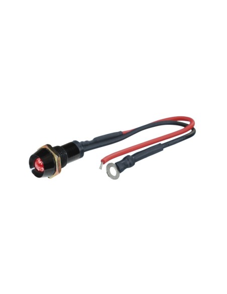 LED CONTROL LIGHTS BLACK  FIRE ROJO 1 PIECE  DIAM.  10 MM
