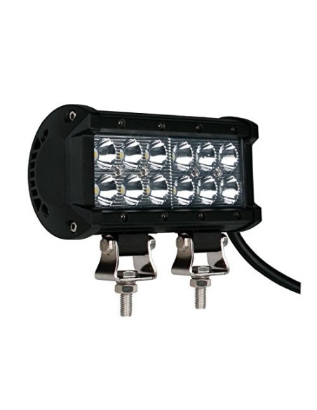 FARO BARRA LED - DOBLE FILA - SOPORTE INFERIOR, 36W 6" FLOOD
