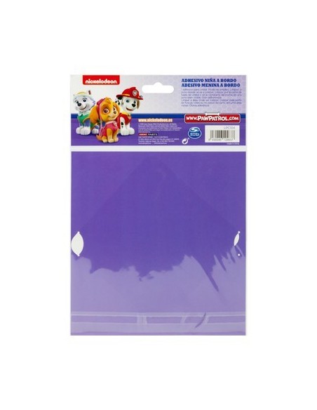 PEGATINA NIÑA A BORDO PATRULLA CANINA CS6 (STOCK LAST )