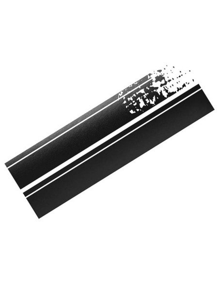 PEGATINA PARA EL COCHE DISEÑI RAYAS NEGRA MATE 22 X 150 CM  2 PIEZAS